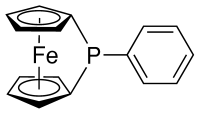1,1'-双(苯基亚膦基)二茂铁结构式