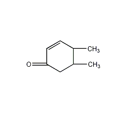 4,5-二甲基-2-环己烯-1-酮结构式