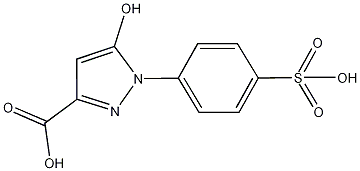 5-羟基-1-(4-磺苯基)吡唑-3-羧酸结构式
