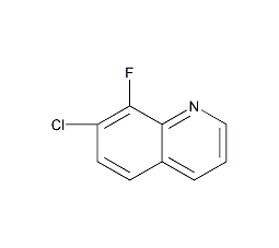 7-氯-8-氟喹啉结构式