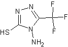 4-氨基-3-巯基-5-三氟甲基-4H-1,2,4-三唑结构式