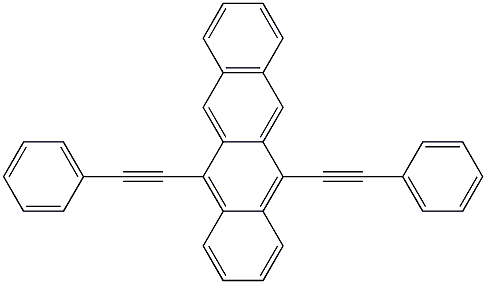 5,12-二(苯基乙炔基)萘并萘结构式