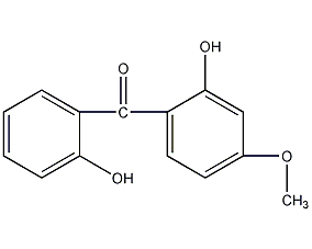 2,2'-二羟基-4-甲氧基二苯酮结构式