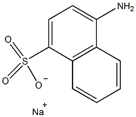 4-氨基-1-萘磺酸钠盐水合物结构式
