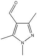 1,3,5-三甲基-1H-吡唑-4-甲醛结构式