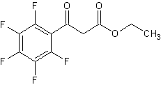 五氟苯甲酰基乙酸乙酯结构式