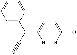 2-(6-氯哒嗪-3-基)-2-苯基乙腈结构式