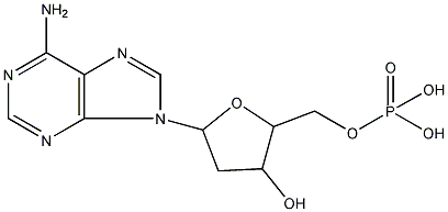 5'-单磷酸-2'-脱氧腺苷结构式