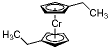 双(乙基环戊二烯基)铬结构式