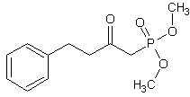 2-氧代-4-苯丁基磷酸二甲酯结构式