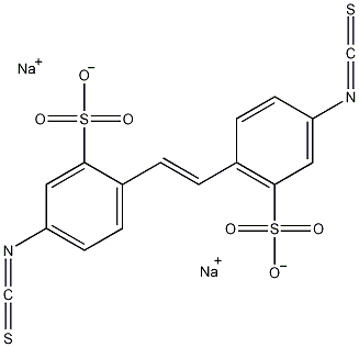 4,4'-二异硫氰酰茋-2,2'-二磺酸二钠盐晶体结构式