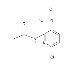 2-乙酰氨基-3-硝基-6-氯吡啶结构式