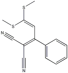 4,4-Bis(methylthio)-2-phenyl-1,3-butadien-1,1-dicarbonitrile