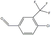 4-氯-3-(三氟甲基)苯甲醛结构式