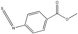 4-甲氧基羰酰基苯基硫氰酸酯结构式