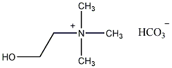 胆碱碳酸氢盐结构式
