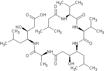 胃蛋白酶抑制剂A结构式