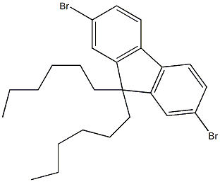 9,9-二己基-2,7-二溴芴结构式