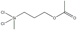 3-乙酰氧基丙基甲基二氯硅烷结构式