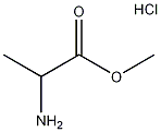 DL-丙氨酸甲酯盐酸盐结构式