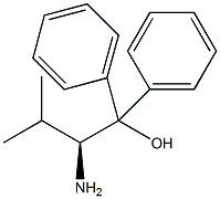 (S)-(−)-2-氨基-3-甲基-1,1-二苯基-1-丁醇结构式