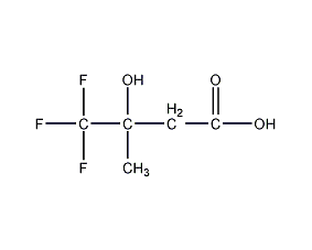 3-羟基-3-甲基-4,4,4-三氟丁酸结构式