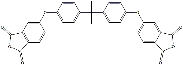 4,4'-(4,4'-异亚丙基二苯氧基)双(酞酸酐)结构式
