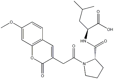 荧光调控基质金属蛋白酶-2/金属蛋白酶-7结构式