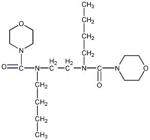 N,N'-乙二胺(N-丁基吗啉-4-甲酰胺)结构式