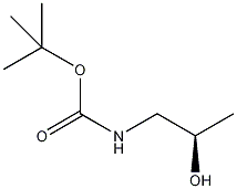 (R)-1-(叔丁氧羰基-氨基)-2-丙醇结构式