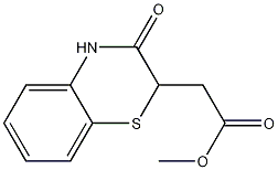 甲基 3,4-二氢-3-氧-2H-1,4-苯噻嗪-2-醋酸酯结构式