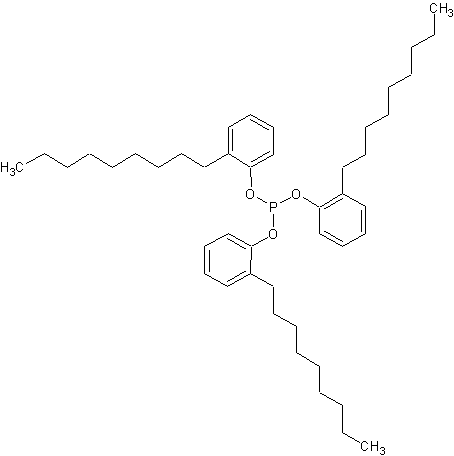 三(壬苯基)亚磷酸盐结构式