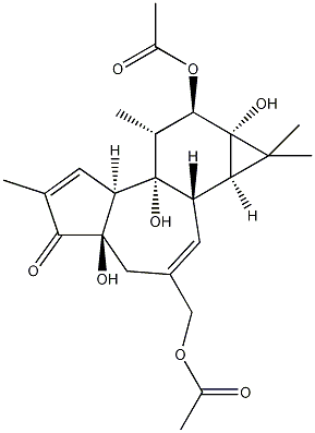 12-脱氧佛13-苯乙酸20-醋酸结构式