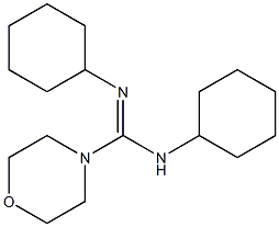 N,N'-二环己基-4-吗啉甲脒结构式