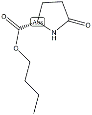 (S)-(−)-2-吡咯烷酮-5-羧酸丁酯结构式