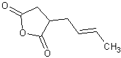 2-丁烯-1-基琥珀酸酐结构式