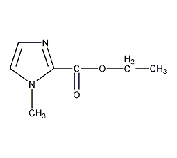 1-甲基-1H-咪唑-2-甲酸乙酯结构式