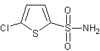 5-氯噻吩-2-磺酰胺结构式