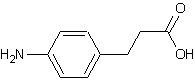 3-(4-氨基苯基)丙酸结构式