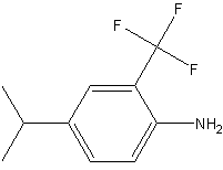 2-氨基-5-异丙基三氟苯结构式