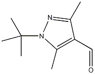 1-叔丁基-3,5-二甲基-1H-吡咯-4-甲醛结构式