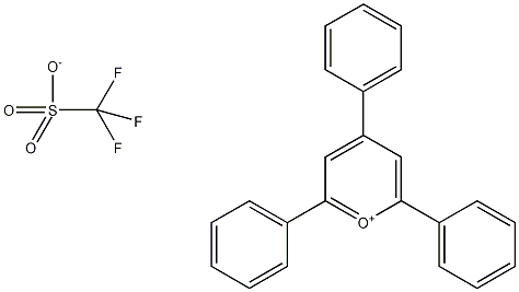 2,4,6-三苯吡喃三氟甲基磺酸盐结构式