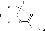 1,1,1,3,3,3-六氟异丙基丙烯酸盐结构式