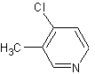 4-氯-3-甲基吡啶盐酸结构式