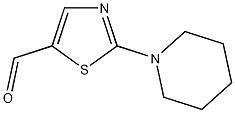 2-哌啶基噻唑-5-甲醛结构式