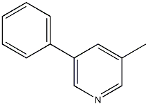 3-甲基-5-苯基吡啶结构式