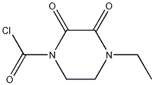 4-乙基-2,3-二氧-1-哌嗪甲酰氯结构式
