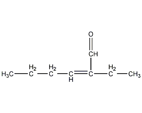 2-乙基-2-己烯醛结构式