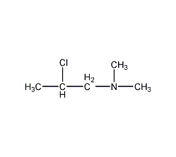 2-氯-1-二甲氨基丙烷结构式