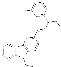 9-Ethyl-3-[N-ethyl-N-(m-tolyl)hydrazonomethyl]carbazole